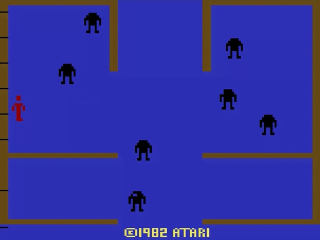 Berzerk title screen for Atari 2600